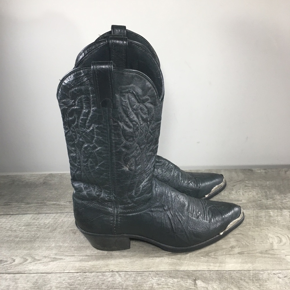 Laredo Men's 7640 East Bound Cowboy Western Pull On Mens Boots Vintage Size 10 - Picture 1 of 12